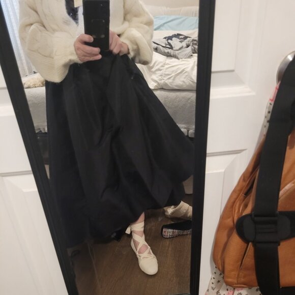 Free People Black Aline Skirt - Picture 1 of 3